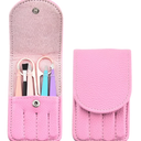 Tweezers Set-6 Pieces Professional Stainless Steel Tweezers with Leather Case