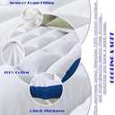WhatsBedding 5 Inch Memory Foam Full Size Mattress Topper for Back Pain