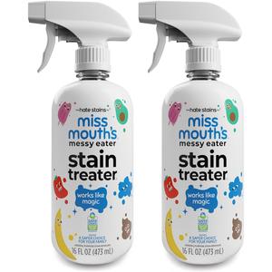 Miss Mouths Messy Eater Stain Treater Spray - Stain Remover - Newborn & Baby Essentials - 2-Pack of 16oz Stain Remover
