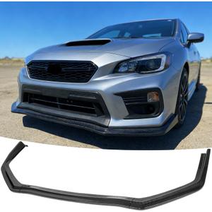 Front Bumper Lip Splitter Spoiler Fit for Subaru WRX STI/Base/Premium/Limited/ 2015-2021 Accessories, Carbon Fiber Style 3pcs Air Chin Body Kit