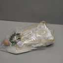 12.5" Angel Christmas Tree Topper with Lights, Lighted Angel Tree Topper with White Feather Wings and Garland, Remote Control, Timer & USB Powered for Indoor Holiday Decoration (Ivory Gold)