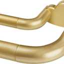 Double Curtain Rods 32 to 58 Inches, HOTOZON Blackout Double Curtain Rods for Windows 20 to 54 Inches (1.6-4.5 ft), 6/8 Inches Wrap Around Room Darkening Telescoping Drapery Rod, Gold