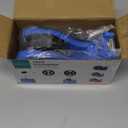 IHOMECOOKER Desktop Tape Dispenser Adhesive Roll Holder (Fits 1" & 3" Core) with Weighted Nonskid Blue