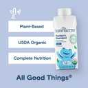 KATE FARMS Organic Plant Based Pediatric 1.2 Sole Source Vanilla Nutrition Shake, 12g of protein, 27 Vitamins and Minerals, Meal Replacement Drink for Kids, Non-GMO, 8.45 Fl oz (Pack of 12) (EXP 02/22/27)