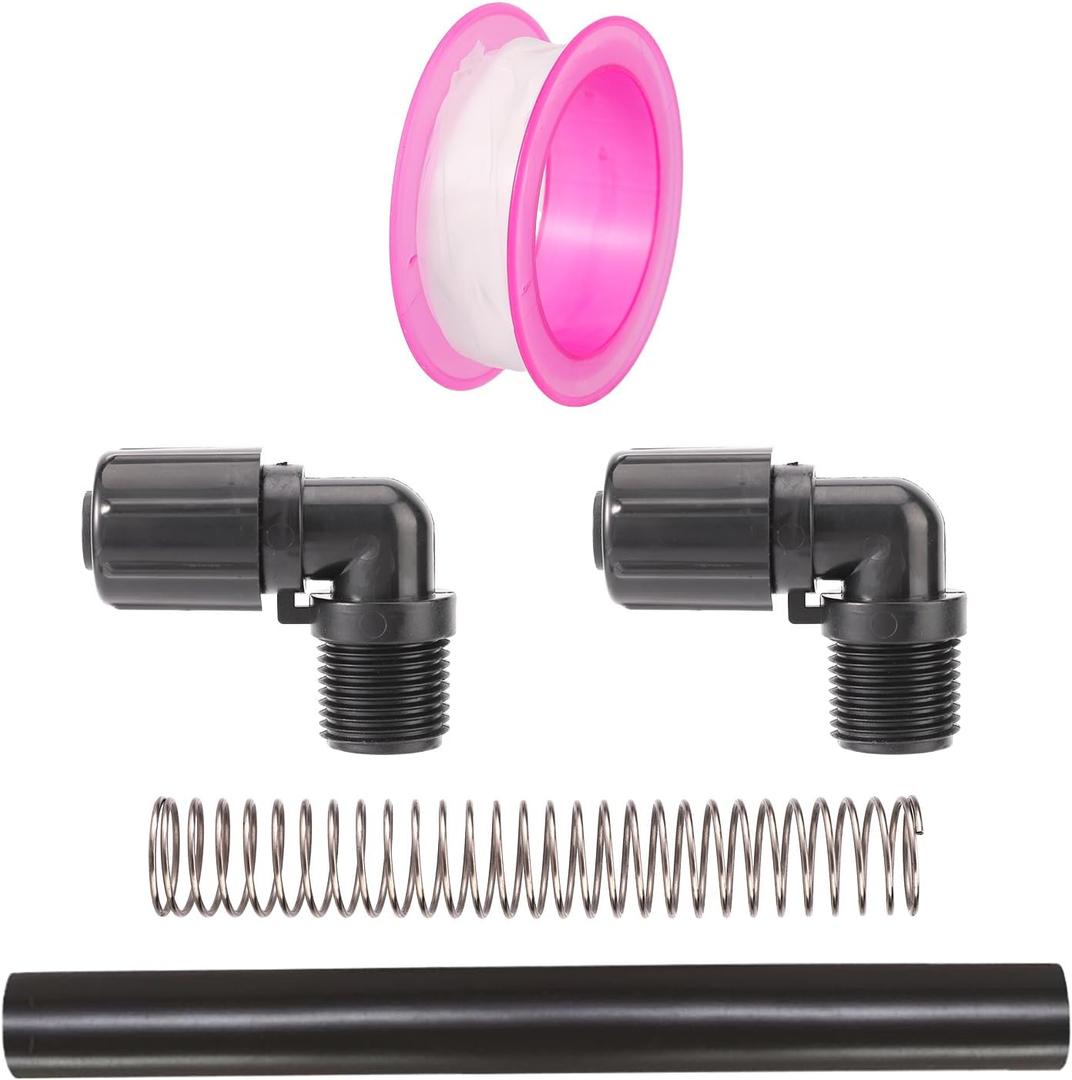 Chlorinator Parts 320 & 322, Chlorinator Parts Include R172272 90-Degree Tube Connector, R172091 OD Tube, R171097 Tube Support, Plumbers Tape Compatible with Pentair Rainbow Auto Feeder