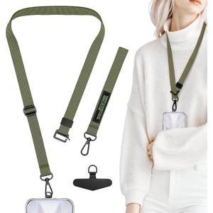 TENOC Adjust Length Phone Crossbody Strap, Detachable Cellphone Wrist Strap, Universal Phone Lanyard