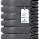 Large Size Bath Towels – 100% Cotton Terry - Quick Dry, Soft & Highly Absorbent – Grey Towels for Bathroom, Gym, Spa, Pool & Daily Use