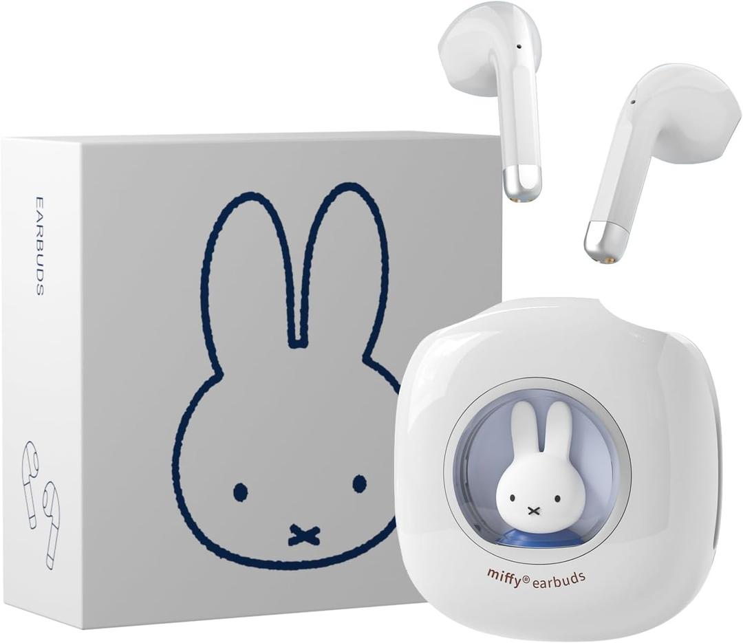 Miffy Bluetooth Wireless Earbuds Headset (Bule)IPX5 Waterproof Ear Buds Headphones