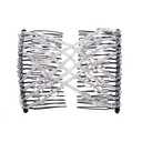 3Pcs Magic Easy Stretchy Hair Comb Beaded Double Combs Elastic Hair Clips Hairstyle Bun Maker for Women
