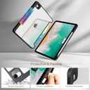 Lokigo New Case for iPad Air 11-inch M2/M3 (2024/2025), iPad Air 5th/4th Generation (2022/2020) 10.9 Inch iPad Case with Pencil Holder -Adjustable Stand,Shockproof,Auto Sleep/Wake Blue Turtle