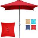 5ft Crank Mini Square Patio Umbrella Balcony Beach