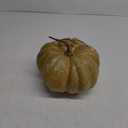 DuHouse Artificial Green Pumpkin Fall Decoration, 5.0" x 5.9" Faux Harvest Pumpkin with Rustic Stem and Speckled Finish for Autumn Table Decor, Thanksgiving Centerpiece