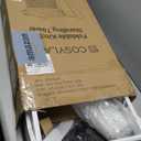 COSYLAND Foldable Toddler Kitchen Stool Helper - Height Adjustable Kitchen Standing Tower for Bathroom Sink or Counter - Step Stool for Toddlers Ages 18 Months to 6 Years White