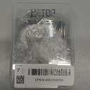 Hotop 30 Pcs Metal Drapery Curtain Rings 0.98/1.26/1.65 inch Interior Diameter and 30 Pcs Hanging Curtain Drapery Pin Hooks for Window Door Shower(Matte Silver, 32 mm)