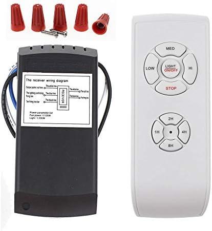 LPHUMEX Universal Ceiling Fan Remote Control Kit, 3-in-1 AC Motor Ceiling Fan Light Timing & Speed Remote, for Hunter/Harbor Breeze/Westinghouse/Honeywell/Other Ceiling Fan lamp
