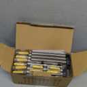 DenicMic St Patricks Day Decorations Solar Lights Outdoor 10 Pack Waterproof Green LED Stainless Steel Stake Outside Lights for Yard Pathway Garden Driveway Walkway Landscape Path Lighting