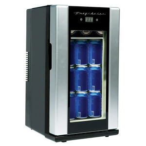 Frigidaire EFMIS567_AMZ, Retro Mini Drink Fridge. 18 Cans Or 4 Wine Bottles, Thermoelectric Drink Fridge- Stainless