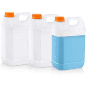 3 Pcs 1 Gallon Plastic Jugs, Gallon Water Jug for Water Storage Containers 1 Gallon Jug For Water Sauces Soaps Detergents Liquids Cleaning Solutions, Ideal for Home, Camping, and Outdoor Activities