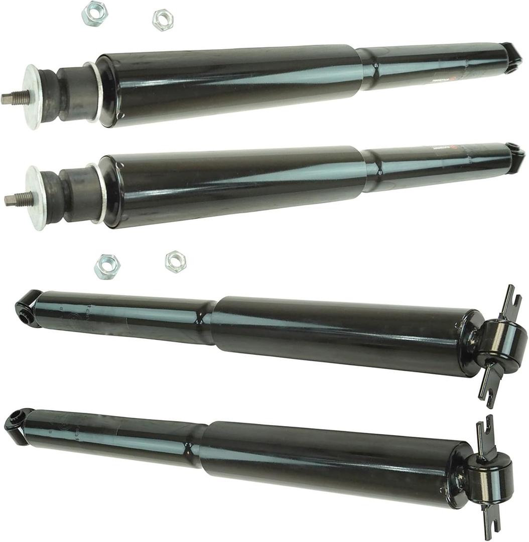 TRQ Front and Rear Shock Absorber Set Compatible with 2007-2017 Jeep Wrangler