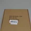 Meconard 25 Pack G40 Colored LED String Light Bulbs, E12/C7 Candelabra Base Shatterproof LED 1 Watt Globe Replacement Bulbs, Multi-Color: Red/Green/Blue/Orange/Purple