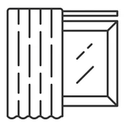 Curtain Blackout 1 Panel 52"×63"