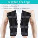 Unisex Knee and leg immobilization Stabilizer for Post Surgery Recovery,Knee Fractures,Instability, ACL,MCL,Meniscus Tear,Arthritis,Displacement Recovery,18.1" Length Universal M/L