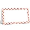 Place Cards for Table Setting, Plaid Table Name Cards Table Setting Folded Tent Cards for Wedding Bridal Shower Birthday Party Supplies, 2" x 3.5" Placecards - 25 pack /02