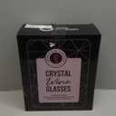 Gusto Nostro Crystal Wine Glasses Set of 4, 22 Oz Long Stem Modern Wine Glasses for White and Red Wine, Dishwasher Safe, Fancy, Elegant, Large and Tall Wine Glass for Wedding Christmas Anniversary