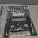 ACKO Folding Step Stool 13 inch Heavy Duty Plastic Foldable Step Stool for Kids and Adults, Small Collapsible Fold Up Stepping Stool 1 Pack (Black)