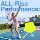 AboveGenius Neon Tennis Rackets 2 Pack for Adults- 27" Lightweight Aluminum Tennis Racquet Set with 3 Balls & Bag- Vibrant High-Visibility Matte Finish for Men Women Beginners, 27 inches , 105 square inches