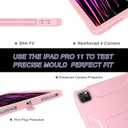 Soke Case for iPad Pro 11 Inch 2022/2021/2020/2018/iPad Air 5th/4th Generation,Built-in Screen Protector - Support 2nd Apple Pencil Charging - Heavy Duty Rugged Protective Kickstand Case - Pink