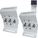 Adjustable Solar Panel Tilt Mount Bracket, Heavy Duty Solar Panel Mounting Kit for RVs, Trailers, Boats, Yachts, Roof, Wall and Off-Grid Systems 4Pack (2 Pairs)