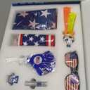 Soccer Fan Gear Set for 2026 World Tournament, USA Party Favors blue