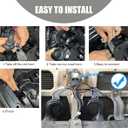 2PCS 300DB Super Loud Train Horns, 12V Waterproof Air Electric Snail Horn Replacement Kit, Universal Durable Raging Sound Air Horns for Car, Motorcycle, Truck, Marine Boat (Black)