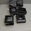 Dynaming 6 Pack Solar Post Cap Lights Outdoor, Fence Post Solar Lights Fit for 4x4 5x5 6x6 Vinyl/Wooden Posts, High Brightness Warm White SMD LED Lighting Decor for Garden Deck Patio (Black)