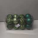 XmasExp 16ct Christmas Ball Ornaments Shatterproof Christmas Ornaments Set Decorations for Xmas Tree Balls 80mm/3.15" (Dark Green)