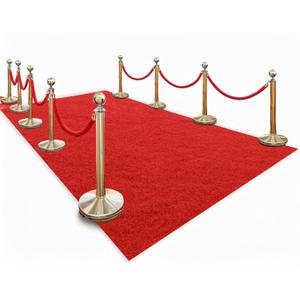 Thick Red Carpet Runner for Party,3 x 10ft Non-Slip Backing Aisle Runway Rug for Party,Occasions,Graduation,Wedding& Indoor Outdoor Special Events Decorations (Dark Red, 310Ft(Multi-Pile))