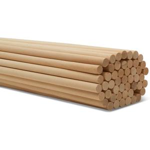 Dowel Rods Wood Sticks Wooden Dowel Rods - 1/2 x 48 Inch Unfinished Hardwood Sticks - for Crafts and DIYers - 25 Pieces by Woodpeckers