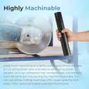 (2 Pack) Round Acetal Copolymer Rods - Standard Tolerance 2-Inch Diameter and 12-Inch Length Opaque Black Acetal Copolymer Rods Meets ASTM D6778 Specifications Perfect for Non-Marring Fixtures