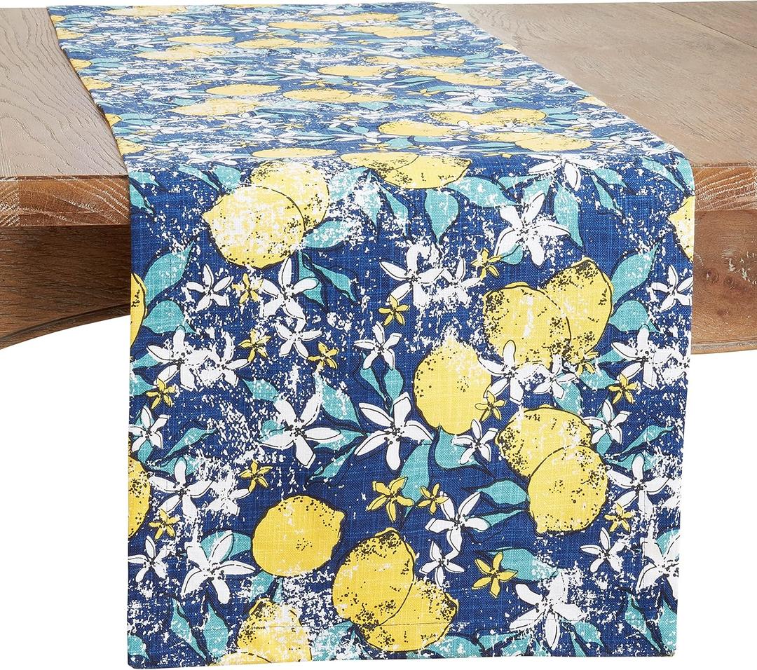 Lemon Design Table Runner (14"x72")