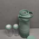 Momcozy 22oz Portable Breast Milk Cooler for Outdoor, Life Saver with 360 Total Cooling for 24 Hours, Larger Capacity Travel Breastmilk Chiller with 2pcs Baby Bottles for Breastmilk Storage, Green