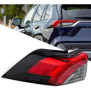 Tail Light Cover for Toyota RAV4 - Outer Rear Tail Lights Compatible With Toyota RAV4 2019-2024 Rear Brake Signal Lamp Replacement Left Side Driver Side