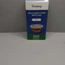 360 Set 2 oz Jello Shot Cups with Lids, Sturdy & Food Safe Disposable Plastic Portion Condiment Dipping Sauce Cups, Small Containers for Salad Dressing