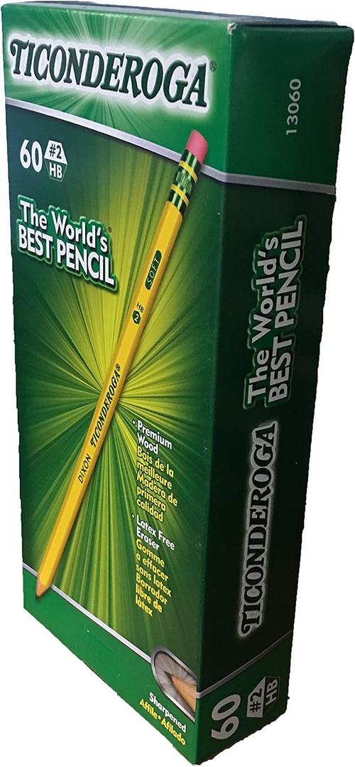 Ticonderoga Sharpened #2 Pencil (60 Pack)