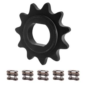 11T Teeth 25H Chain Motor Sprocket with Master Links Compatible with Razor MX650 MX500 SX500 Mini Bike Go Kart Cart MY1020 DC Motor Parts Mcgrath RSF650 Dirt Rocket Bike Kids Electric Scooter