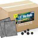 Aquatic Experts Bio Balls Filter Media Bulk, 1.5 Inch Large Bio Balls for Pond & Aquarium Filters, Pond Filter Media for Outdoor Ponds, (900 Count with 3 Mesh Bags, 1.5 Inch)