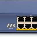 Amcrest 8-Port POE Switch Power Over Ethernet POE+ Switch with Metal Housing, 8-Ports POE+ 802.3at 96w + 2-Port Uplink (AMPS9E8P-AT-96)