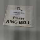 Please Ring Bell Sign Adhesive Sticker Notice, SILVER/GOLD/BLACK engraved with Universal Icon Symbol and Text (Size 11cm x 9cm). Waterproof and Durable.