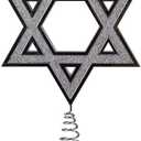 9-Inch Plastic Silver Hanukkah Tree Topper