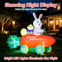 6FT Inflatable Bunny Outdoor Decorations, Inflatables Decorations Blow Up Yard with LED Colored Lights, Inflatable Toys for Indoor Outdoor Lawn Yard Garden Decor